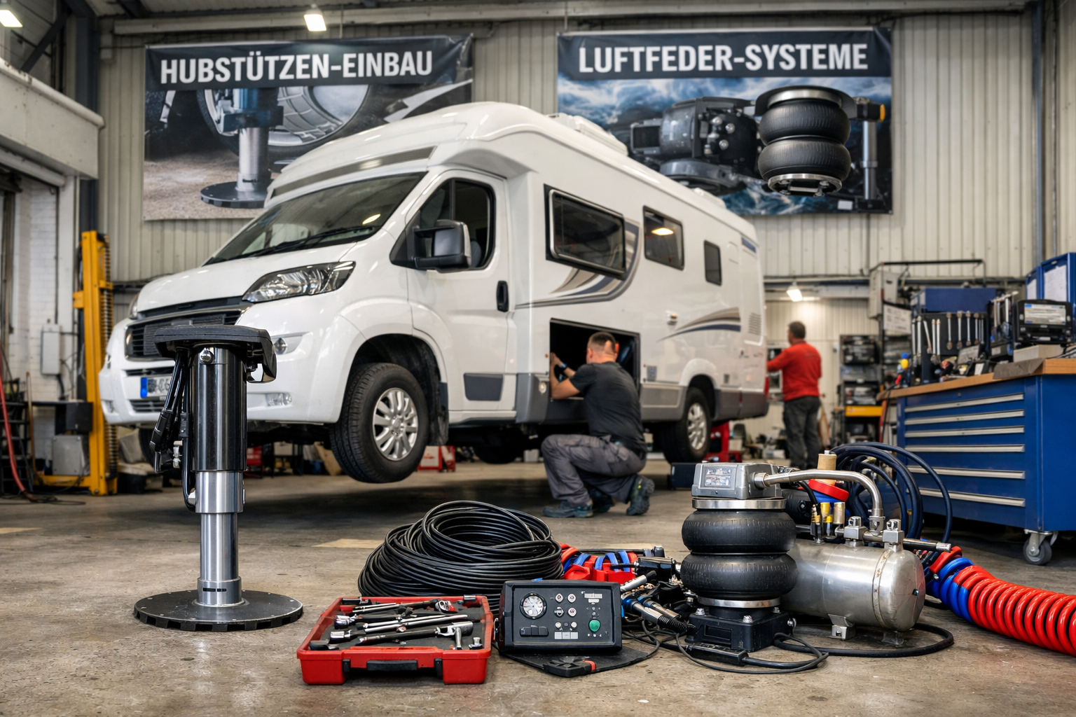 Luftfedern Hubstuetzen